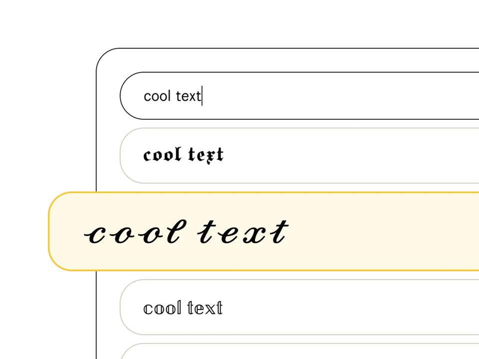 Pick a font style