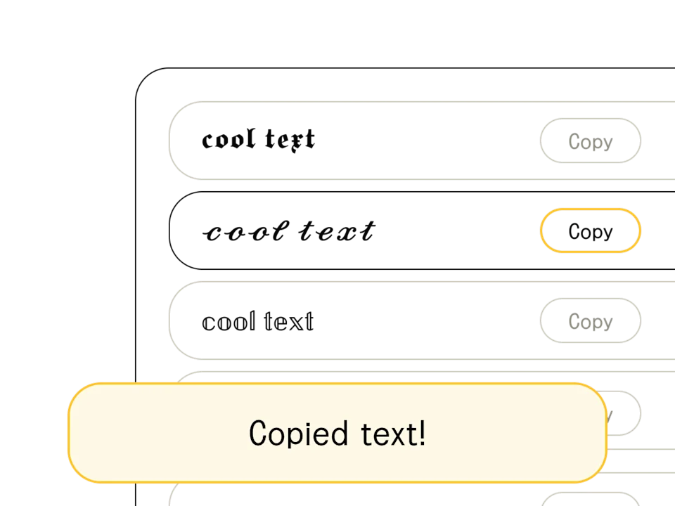 Copy/edit your text